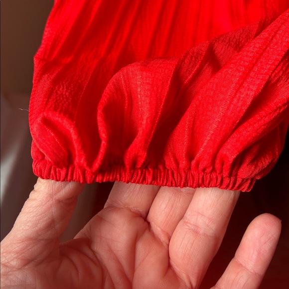 SHEIN Button Down Boho Eyelet Blouse - Picture 3 of 6